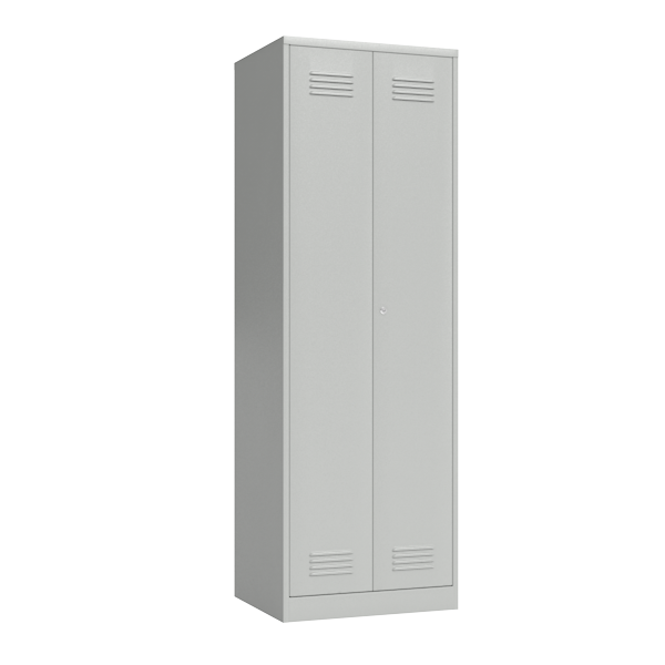 Шкаф для уборочного инвентаря и моющих средств светло-серый (RAL 7035)