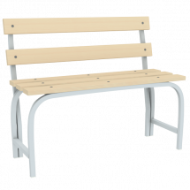 Скамья гардеробная со спинкой 1000