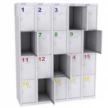 Шкаф для сумок на 20 ячеек