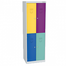 Шкаф двухсекционный цветной для одежды Шкаф для одежды двухсекционный цветной